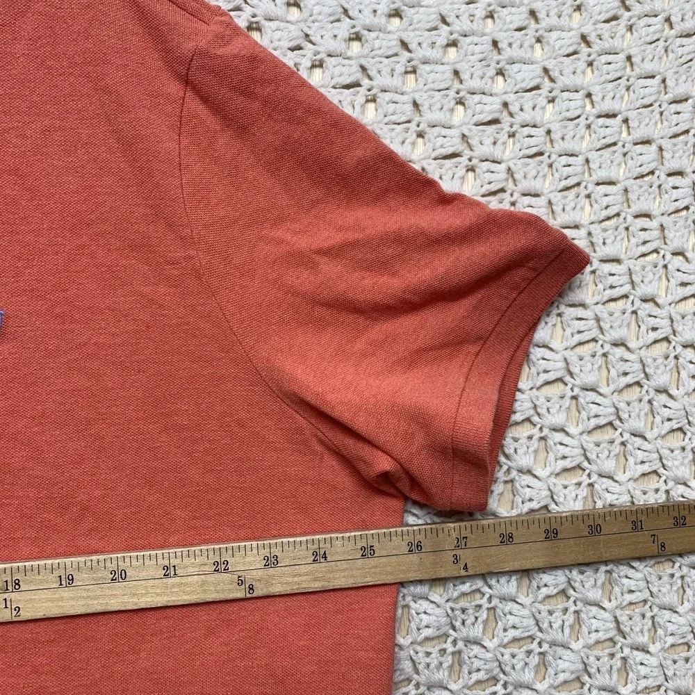 Polo‎ Ralph Lauren Polo Shirt Mens Sz XL Classic fit Orange Short Sleeve Cotton